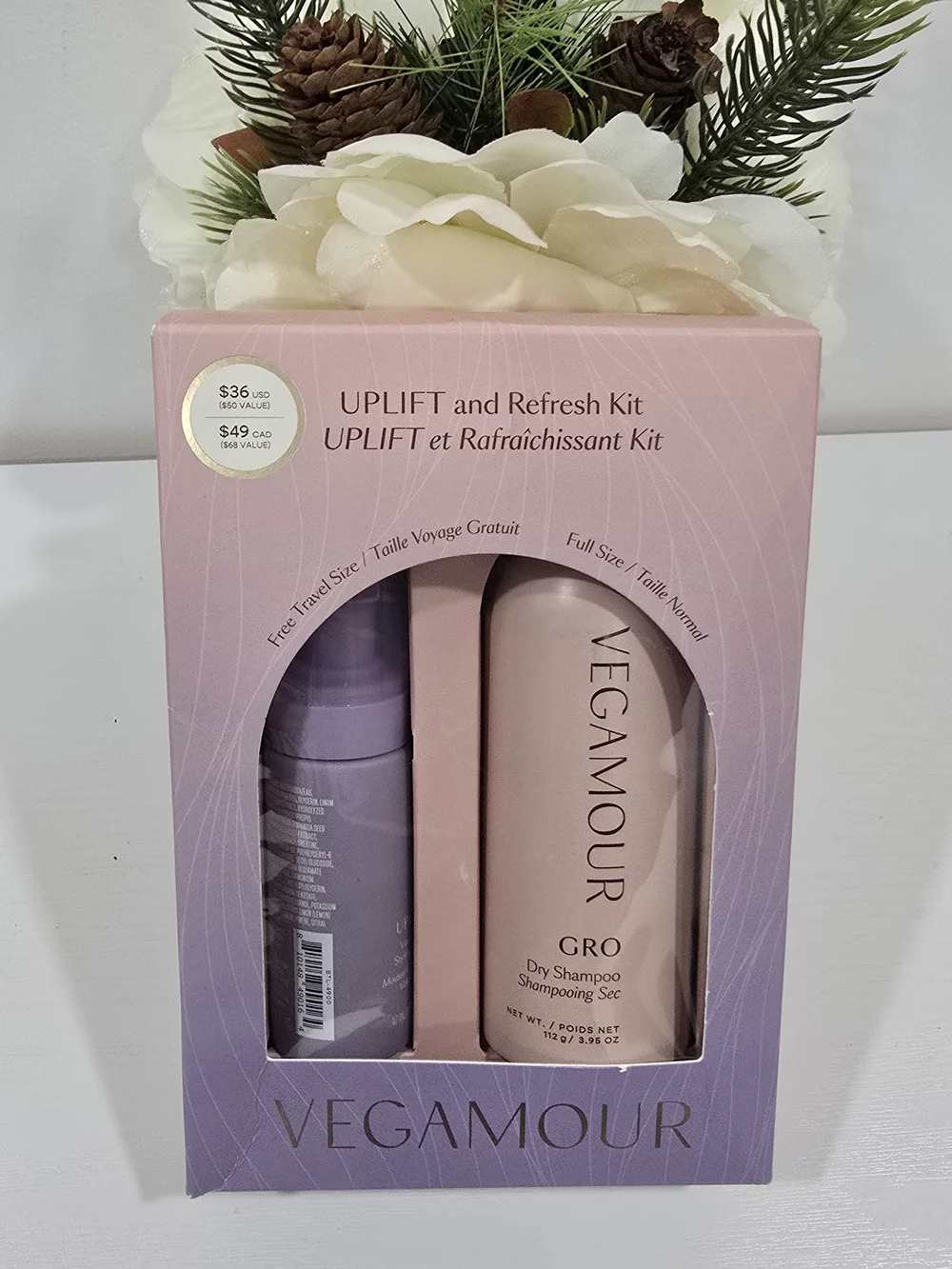 Vegamour UPLIFT and Refresh Kit NIB